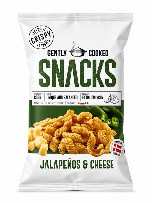 Gently Cooked Jalapeños & Cheese Snacks